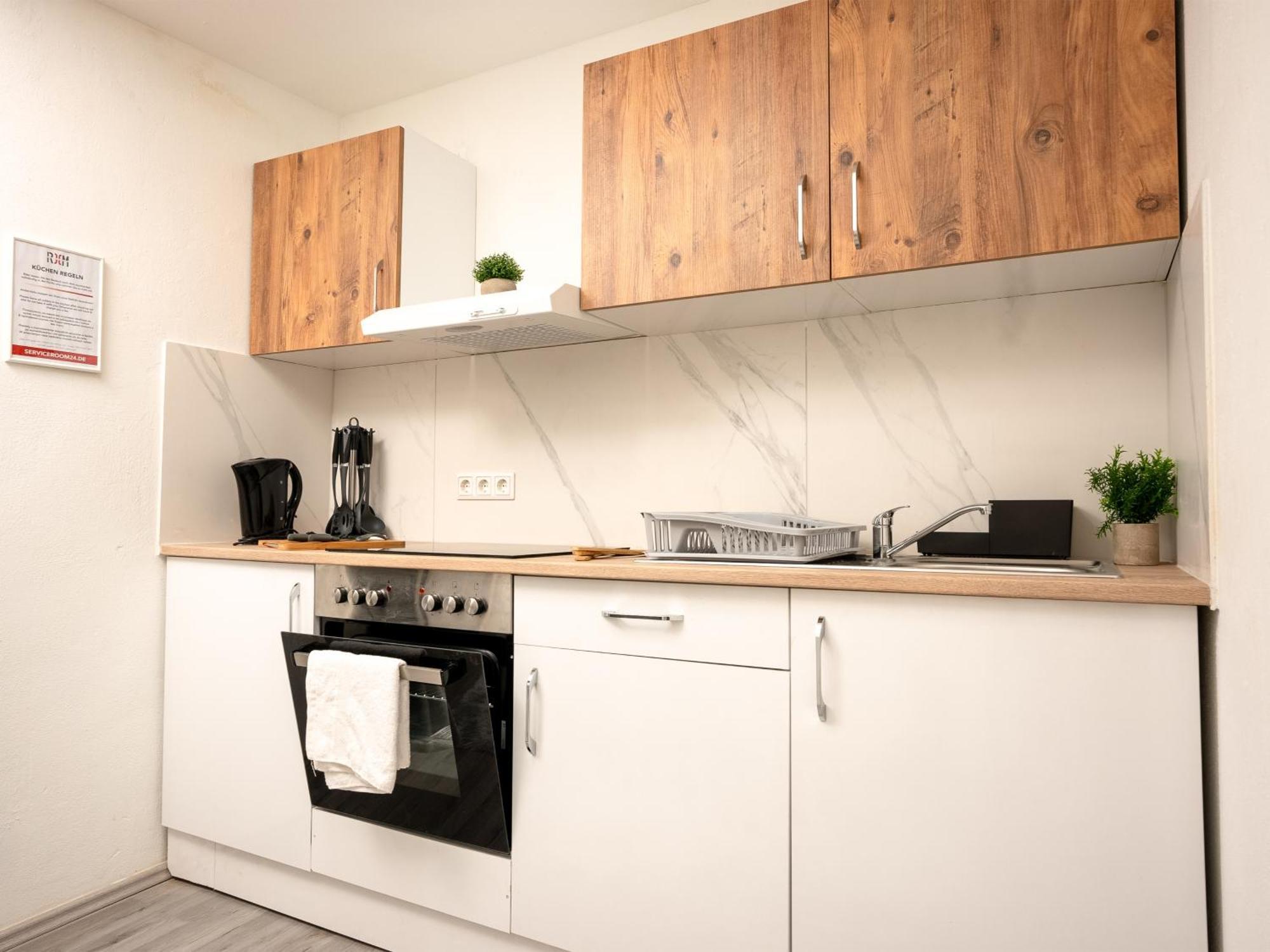 Serviceroom24 - Apartment 4 In Herten Wlan - Smart-Tv - 24-7 Check-In Und Kueche 外观 照片